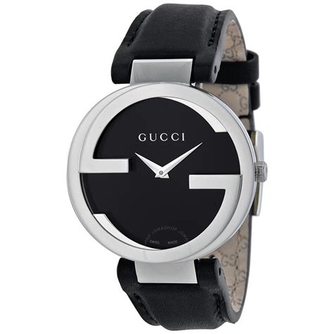 gucci interlocking logo stainless steel ladies watch